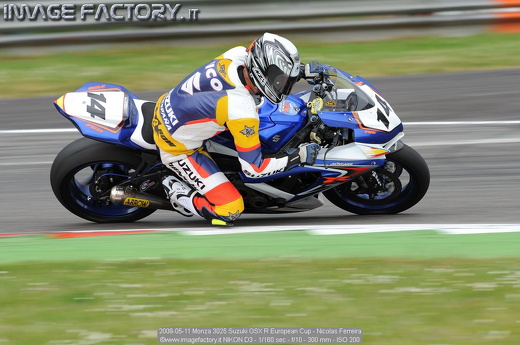 2008-05-11 Monza 3025 Suzuki GSX R European Cup - Nicolas Ferreira